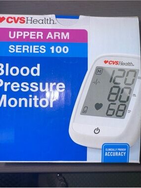 CVS Health Upper Arm Blood Pressure Monitor Series 100 - White